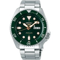 Seiko Mens 5 Sports Automatic Green Bracelet Watch SRPD63K1