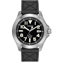 Citizen Mens Promaster Tough Super Titanium Black Dial Kevlar Strap Watch BN0118-04E