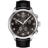 Tissot Mens T-Sport Chrono XL Classic Black Leather Strap Watch T116.617.16.057.00