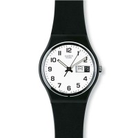 Swatch Black Rubber Strap Once Again Watch GB743